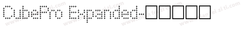 CubePro Expanded字体转换